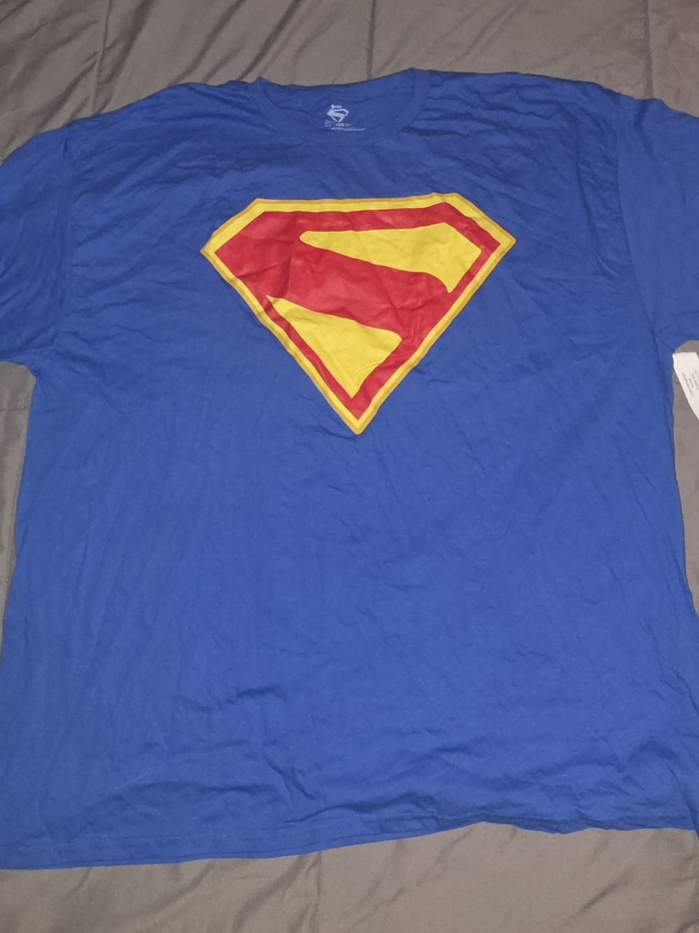 Blue Mens Superman Logo T-Shirt